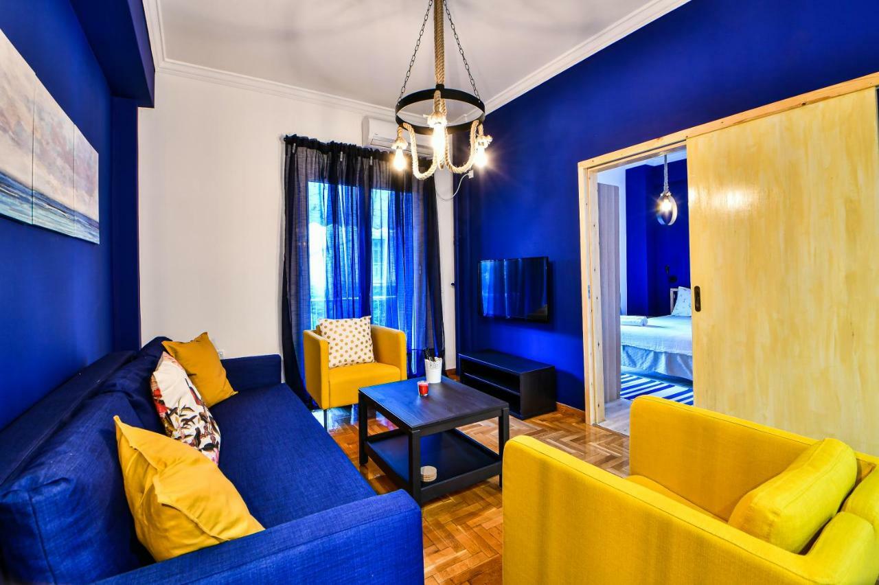 Cozy Blue Apartment By Zain Atena Exterior foto